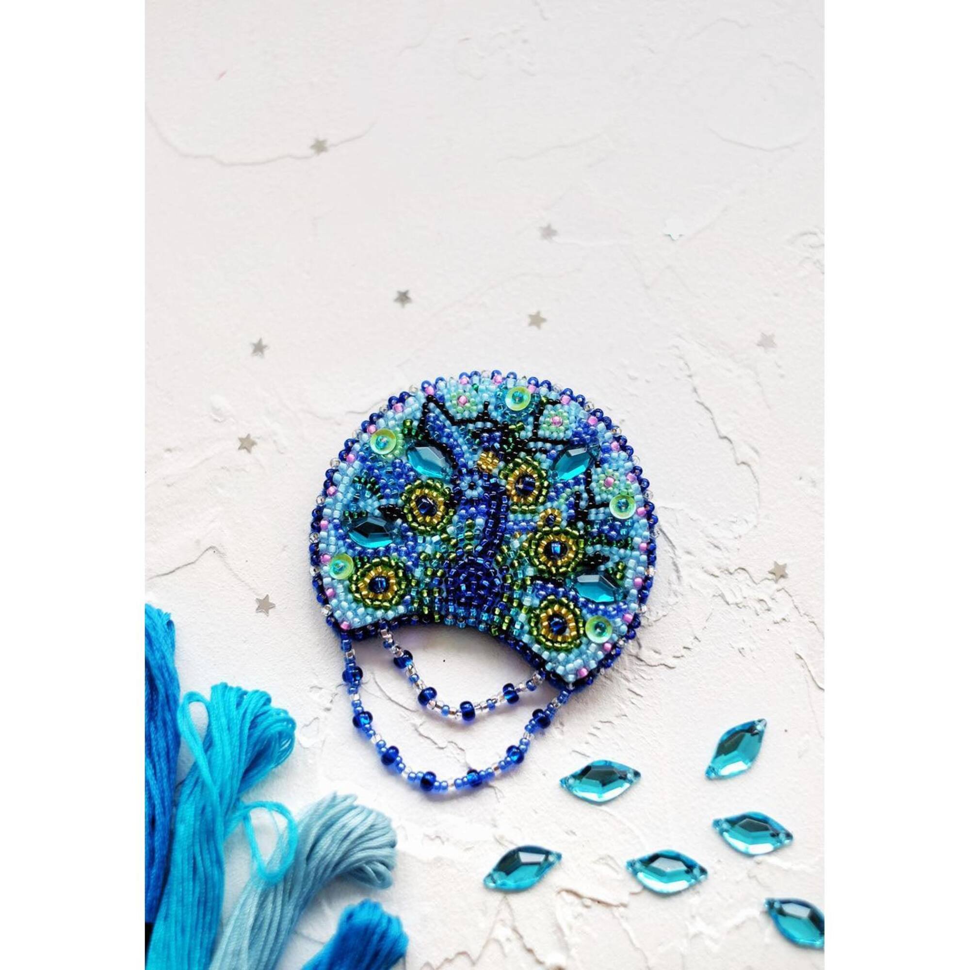 Abris Art Peacock Beading Decoration Kit
